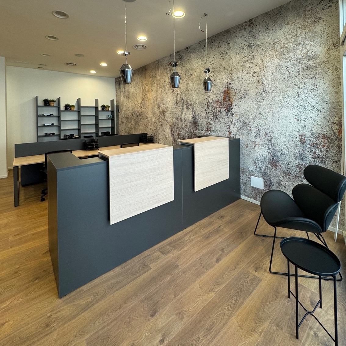 Recepción oficina pequeña