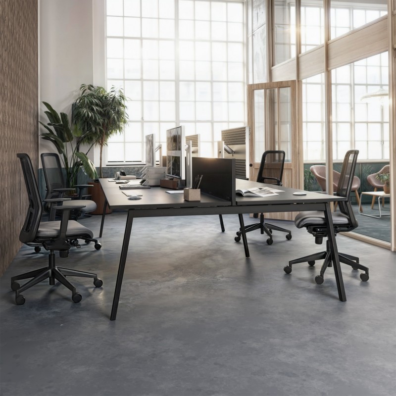 Mesa multipuesto Bench Olena Graphite - Bikkom
