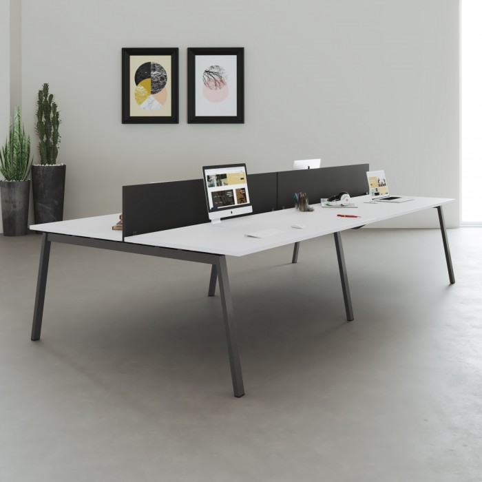 Mesa multipuesto Bench Olena Graphite - Bikkom