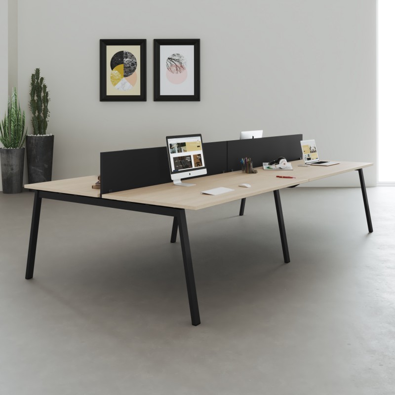 Mesa multipuesto Bench Olena Black - Bikkom