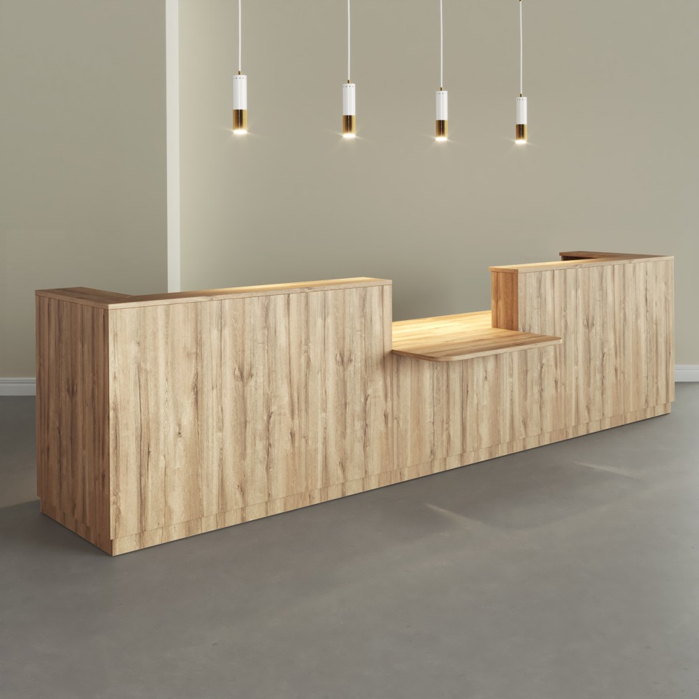 Mostrador Sotto con mesa de atención Mostrador Sotto con mesa de atención