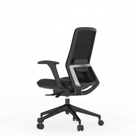 Vista Lateral silla Emma Black