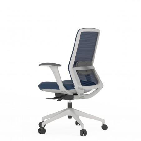 Silla de oficina Emma Grey Azul