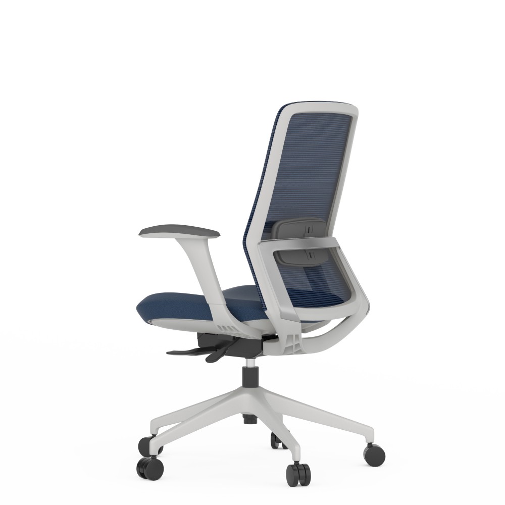 Silla de oficina Emma Grey Azul