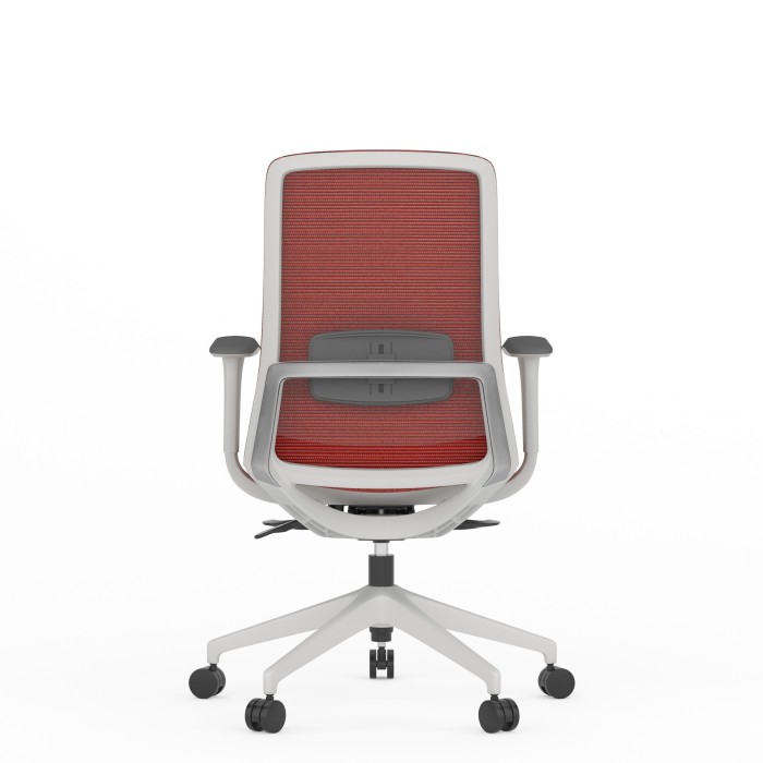 Silla ergonómica Emma Grey Rojo