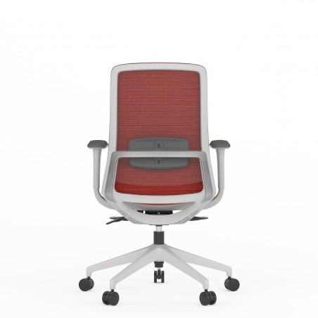 Silla ergonómica Emma Grey Rojo