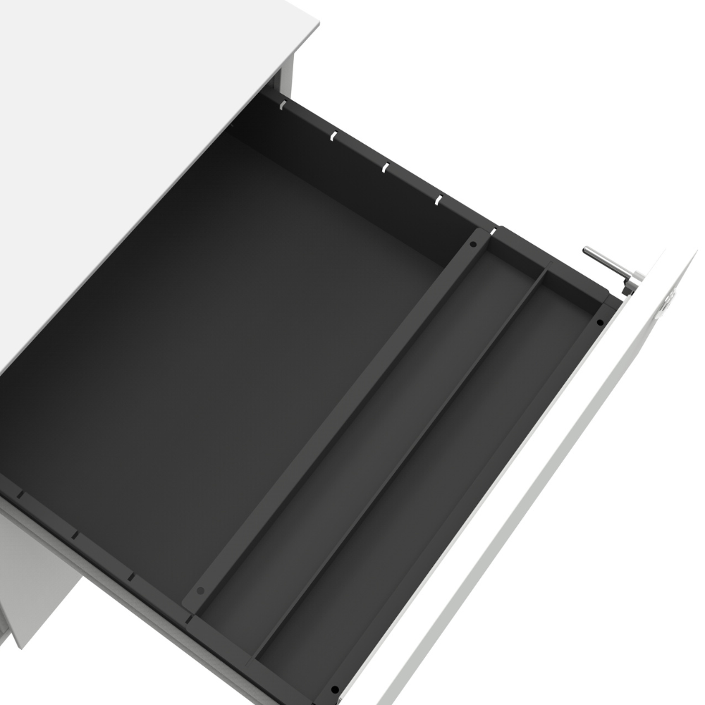 cajonera Zeta derecha blanca detalle