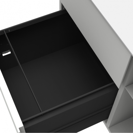 cajonera Zeta izquierda blanca detalle