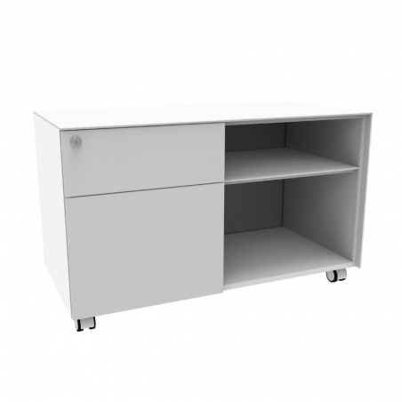 cajonera Zeta izquierda blanca lateral