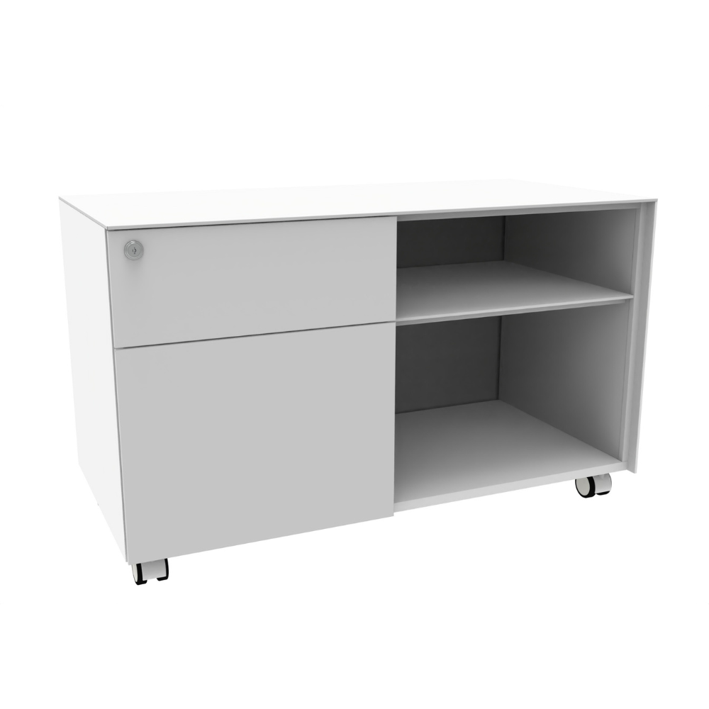 cajonera Zeta izquierda blanca lateral