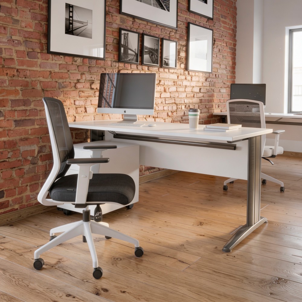 Silla de oficina ergonómica Gala Blanca