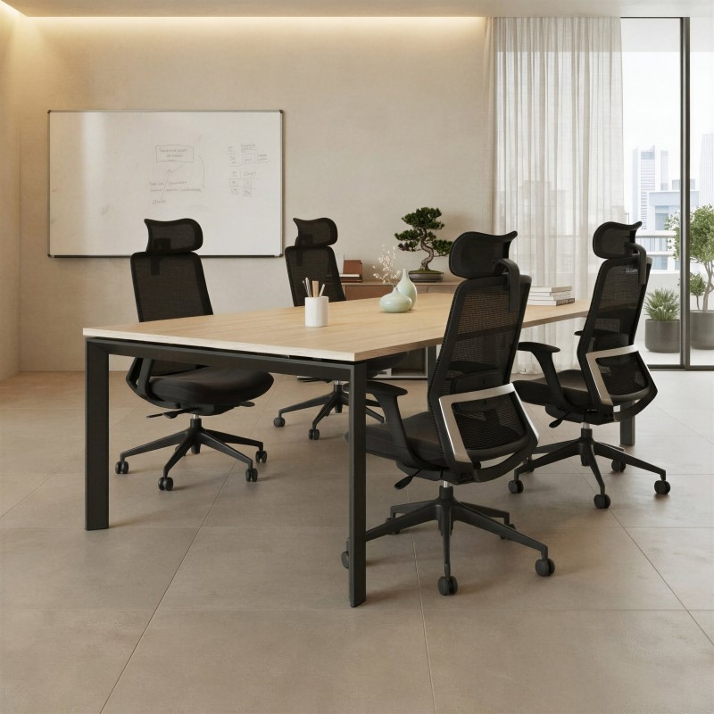 Silla de oficina con soporte lumbar