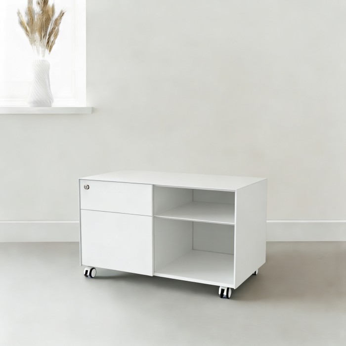 Cajonera de escritorio Zeta Blanca