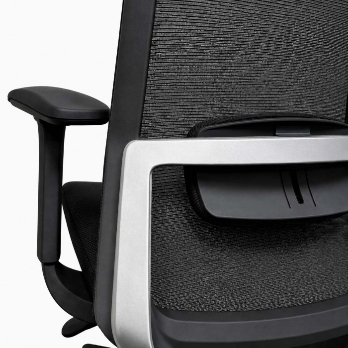 Silla Emma Plus Negra detalle