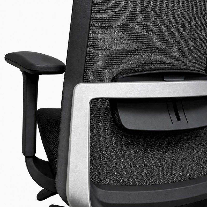 Silla Emma Plus Negra detalle
