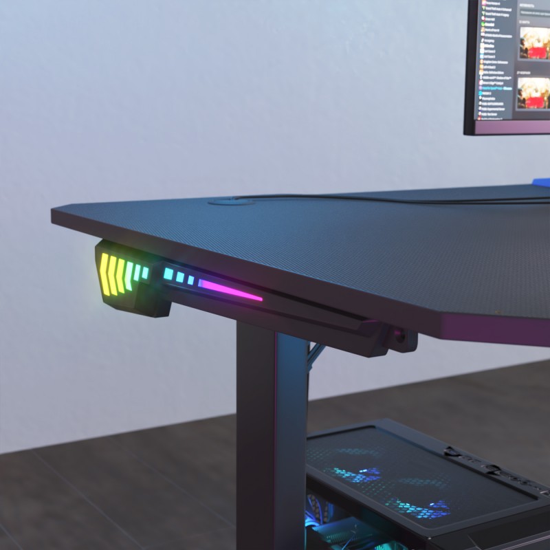 Mesa gaming con LED Nexa T