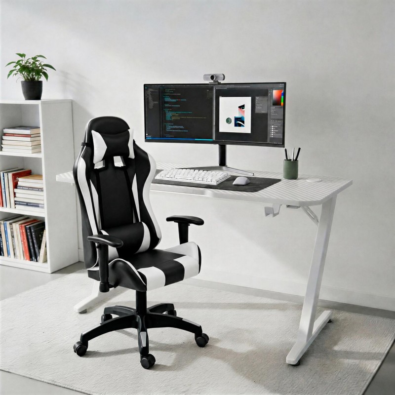 Setup Gaming con Exon Race Negra