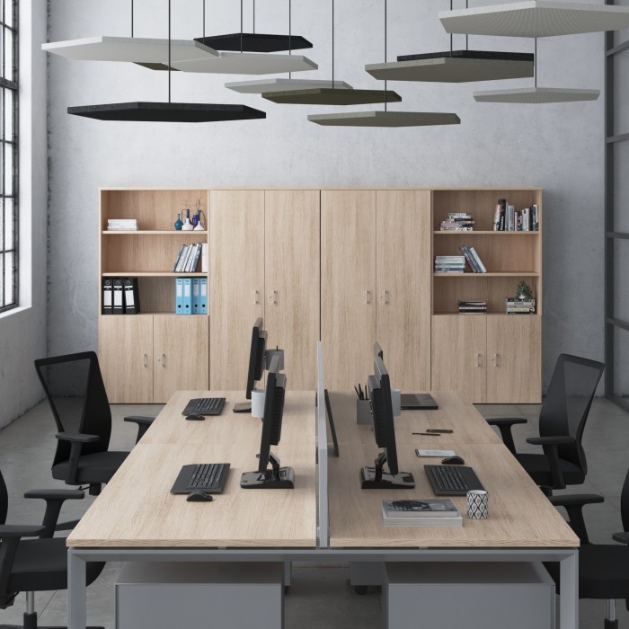 Oficina con mesa multipuesto Estela Bench
