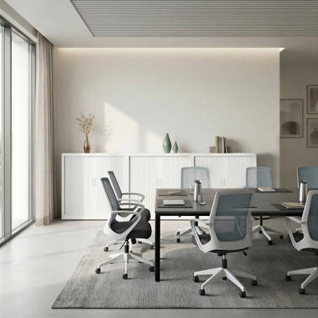 Oficina con silla Diva azul