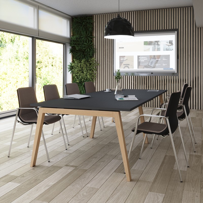 Mesa Olena White para reuniones - Bikkom