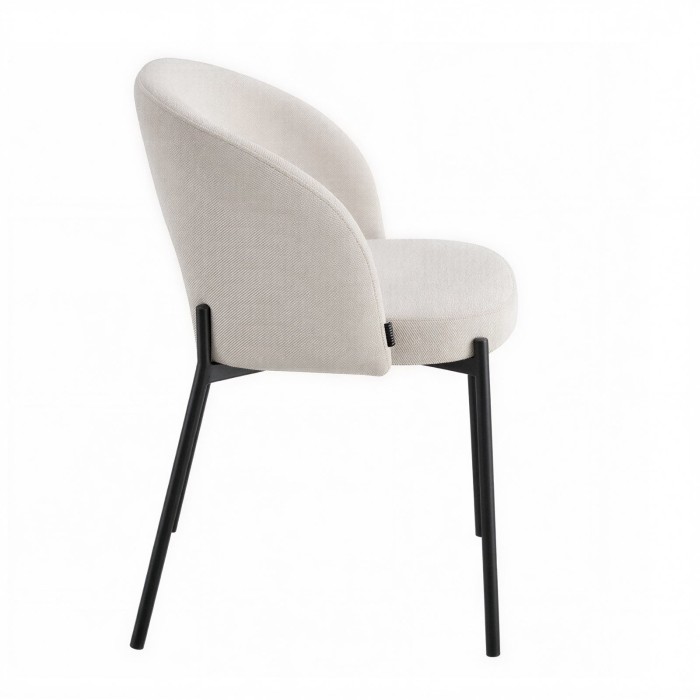 Silla confidente Lena arena lateral