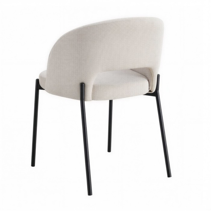 Silla confidente Lena arena trasera