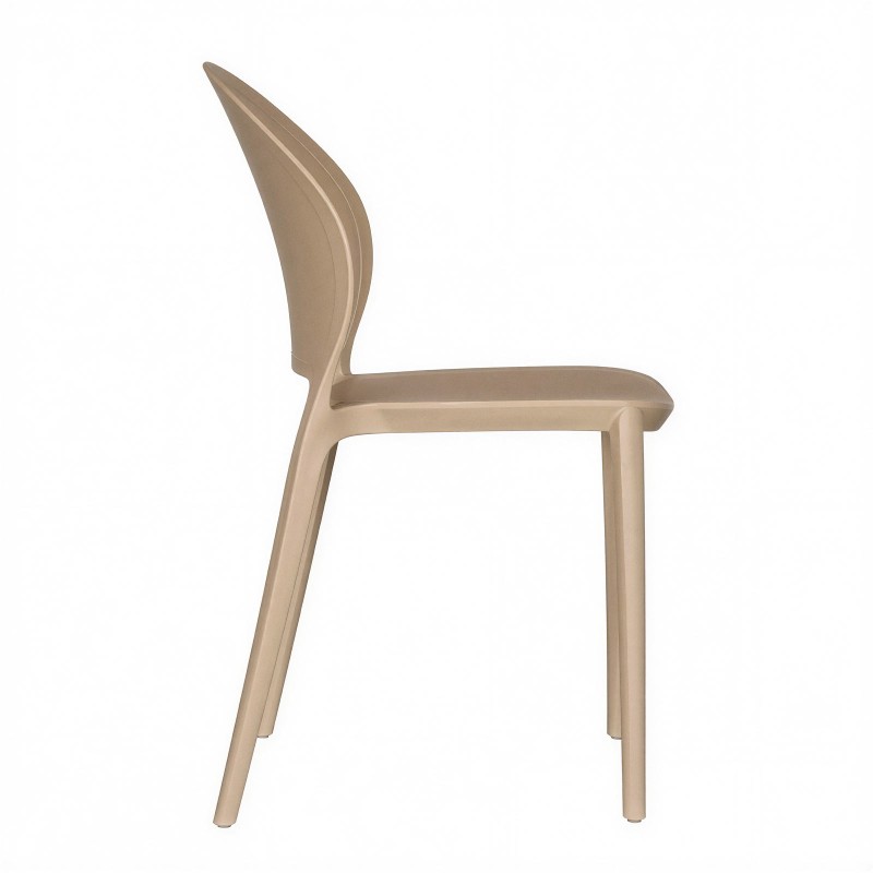 Silla apilable Vera arena, vista lateral