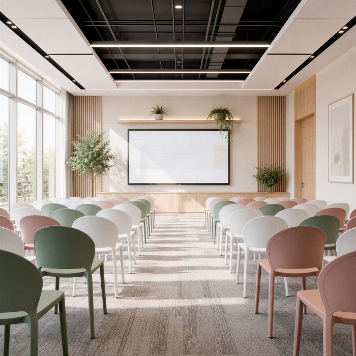 Sillas Vera en una sala de conferencias o actos