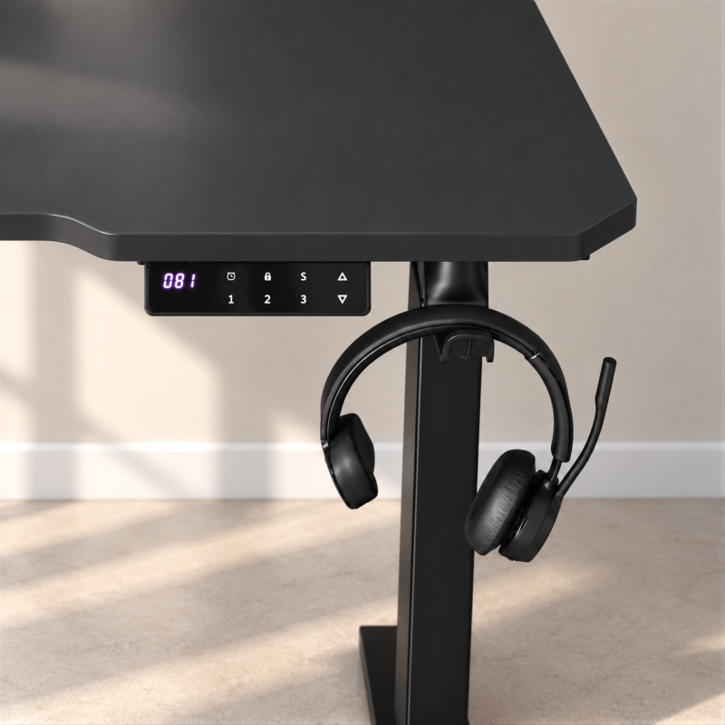 Escritorio Avant: detalle del soporte para auriculares