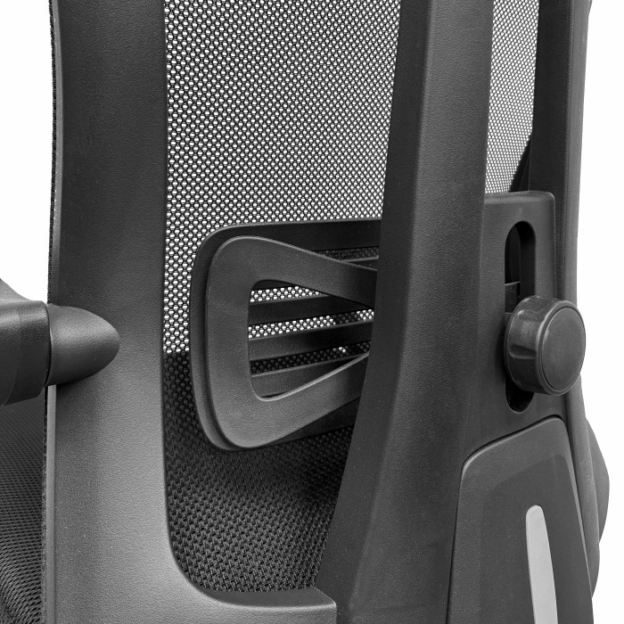 Silla ergonómica reclinable Nara Plus negra soporte lumbar
