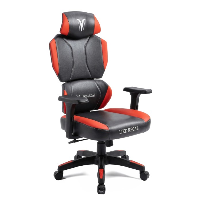 Silla gamer roja y negra Nova Plus frontal