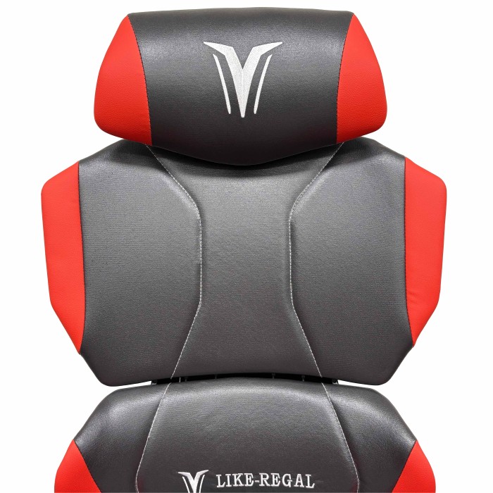 Silla gamer roja y negra Nova Plus detalle cabecero