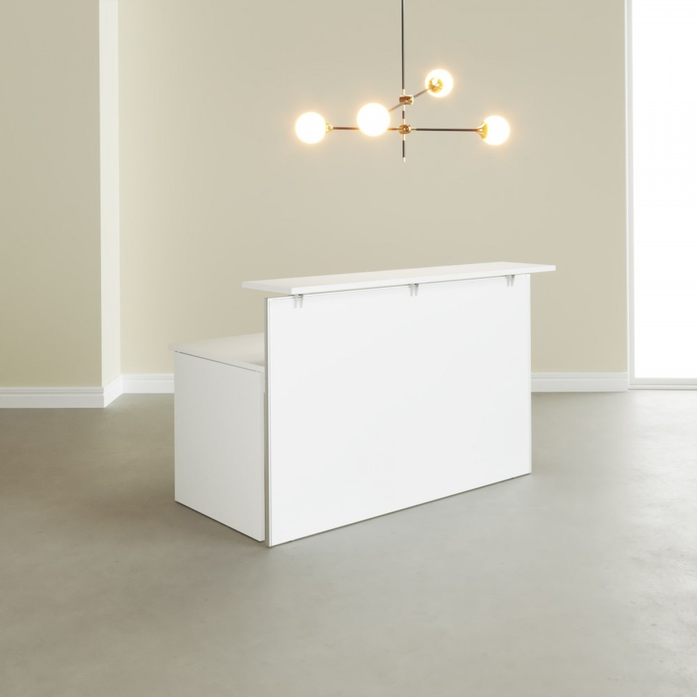Mostrador de recepción blanco moderno