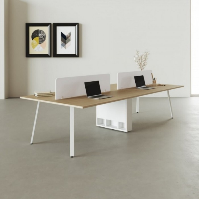 Mesa multipuesto Bench Genius White - Bikkom