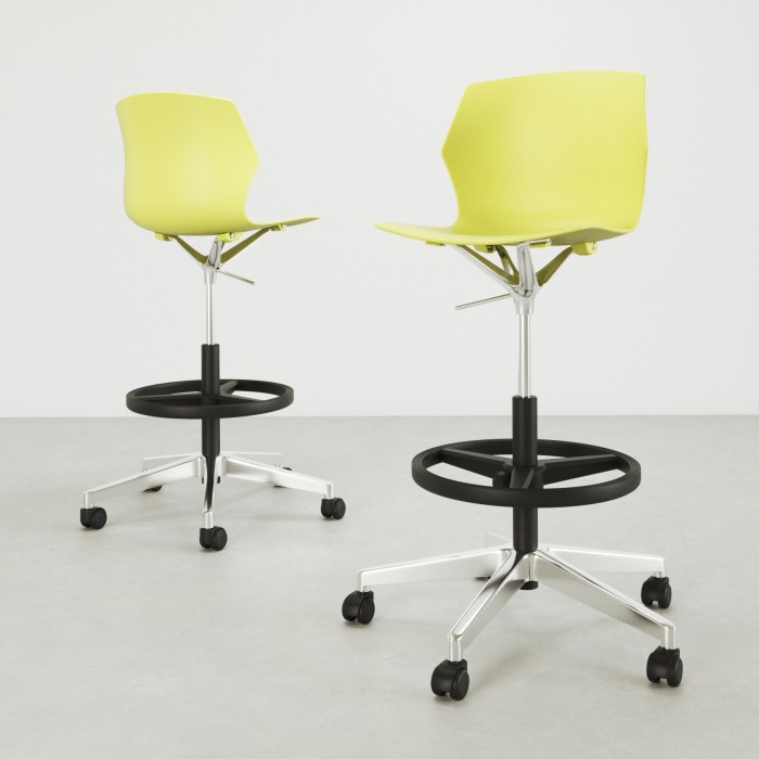 Taburete con ruedas Natalia - Bikkom