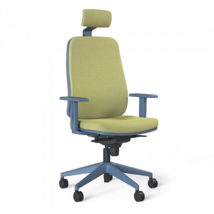 Silla de oficina ergonómica Lisa Tapizada - Bikkom
