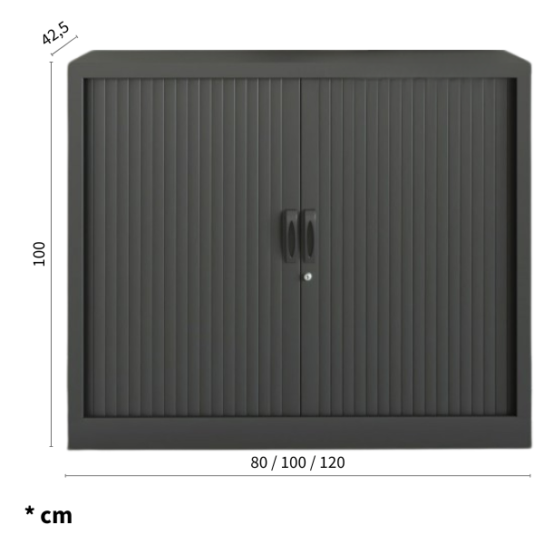 Medidas del armario metálico Eris bajo