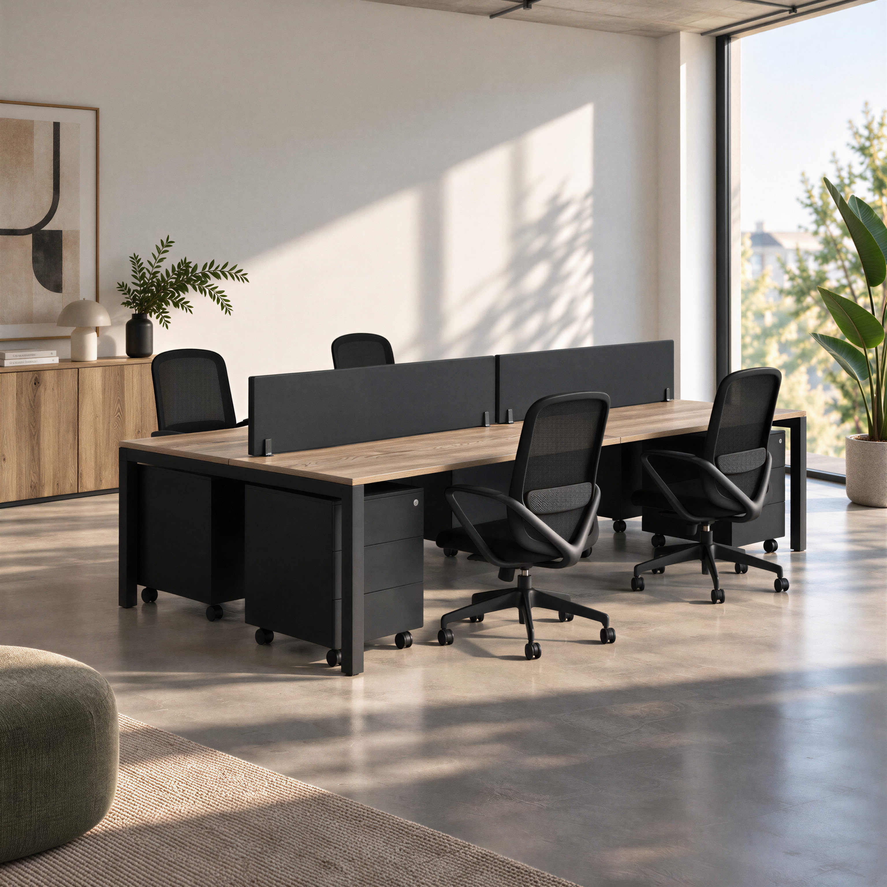 Pack Bench Modus (con sillas + cajoneras)