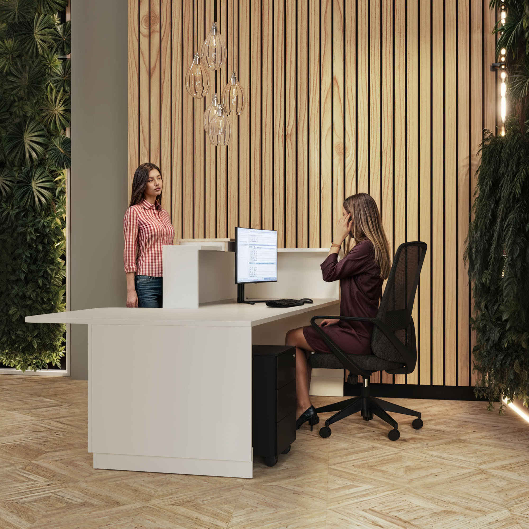 Pack Mostrador PMR Duomo (con silla + cajonera)